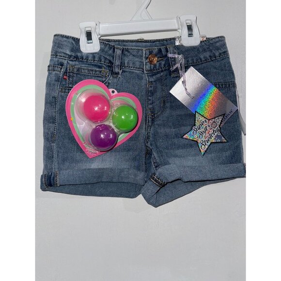 Vigoss Chelsea Girls Denim Shorts Adjustable Size 8  Regular Rise Super Stretch - Picture 1 of 5